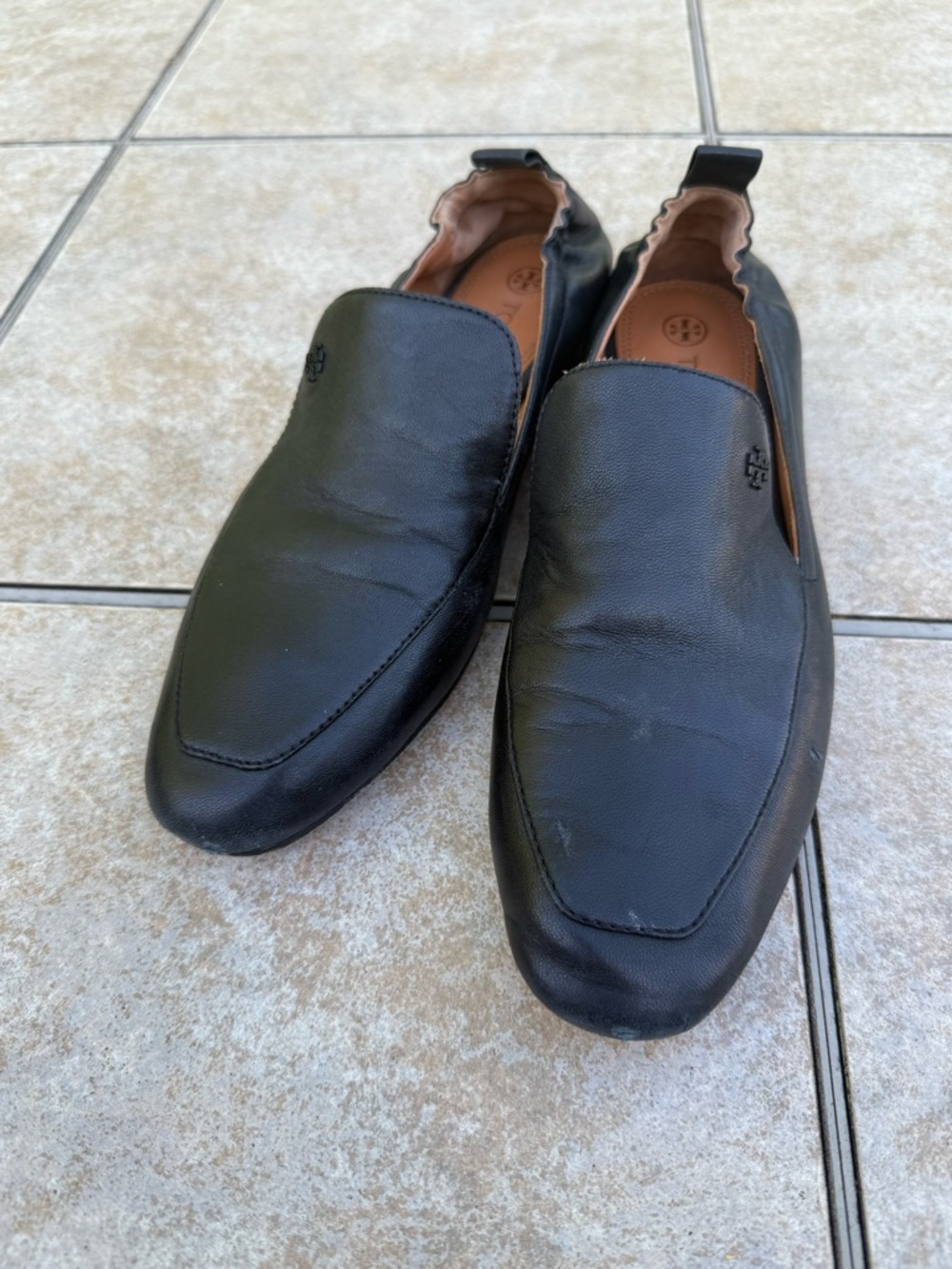 Tory Burch Kira Black leather loafer, size US 8.5